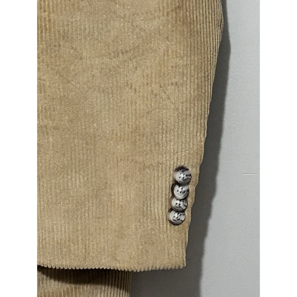 Jos.‎ A. Bank 1905 Corduroy Blazer 44R Camel Brown Tailored Fit Stretch